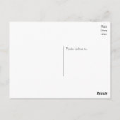 Dank u Cartoon bruid en bruidegom gepersonaliseerd Briefkaart (Achterkant)