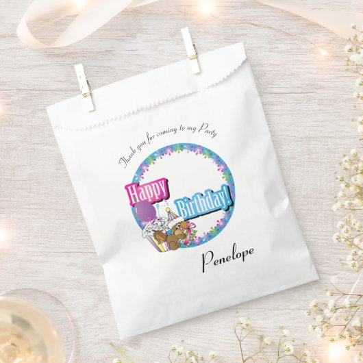 Dank u Cartoon Verjaardag Eekhoorn Bedankzakje (Geknipt)