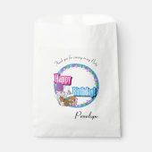 Dank u Cartoon Verjaardag Eekhoorn Bedankzakje (Voorkant)