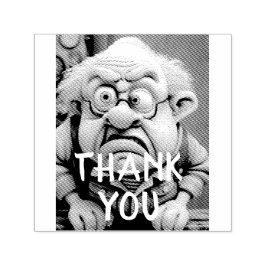 Dank u chagrijnig ongeloof oud man Verjaardag Zelfinktende Stempel