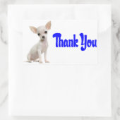 Dank u Chihuahua Puppy Dog Groet Stickers (Tas)