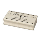 Dank u chique eenvoudige bruiloft rubberen stempel (Stempel)