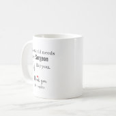 Dank U Chirurg Aangepaste Naam Koffiemok (Voorkant links)