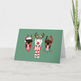 Dank u Christmas Dobermann Dogs Feestdagen Kaart