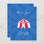 Dank u Circus Carnaval Flat Kaart (Voorkant / Achterkant)