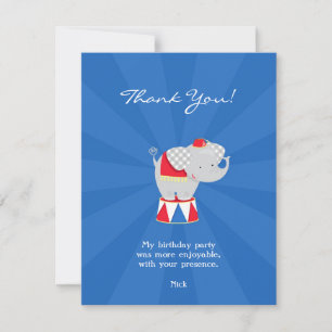 Dank u Circus Carnaval Flat Kaart