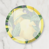 Dank u - Citrus Lemon - Baby shower Bedankjes Labels (Achterkant)