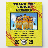 Dank u Coach, Aangepaste foto & teamgenoten namen Fotoplaat (Voorkant)