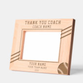 Dank u Coach Baseball Speler Naam Team Sport Gegraveerde Lijstjes (Links)