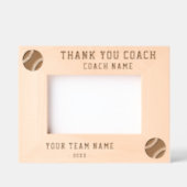 Dank u Coach Baseball Team Naam Sport Gegraveerde Lijstjes (Voorkant)
