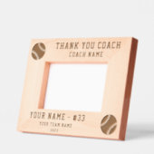 Dank u Coach Baseball Team Naam Sport Gegraveerde Lijstjes (Links)