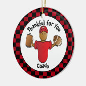 Dank u Coach Cadeautje - Gepersonaliseerde Keepomw Keramisch Ornament (Links)