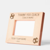 Dank u Coach Voetbal Team Naam Sport Gegraveerde Lijstjes (Links)