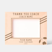 Dank u Coach Voetballer Naam Team Sport Gegraveerde Lijstjes (Voorkant)