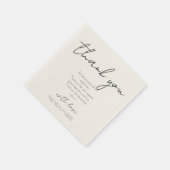 Dank u cocktail servetten (Hoek)