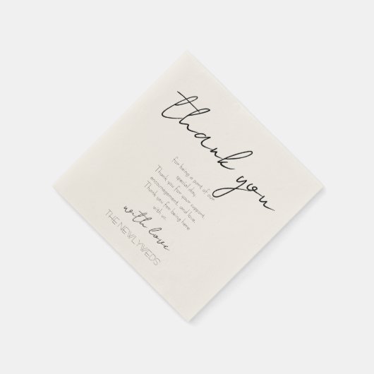 Dank u cocktail servetten (Hoek)