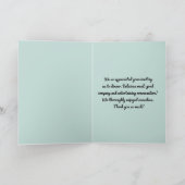 DANK U/CONFESSIE/HAD EEN GROTE TIJD/GARANTIE KAART (Binnen)