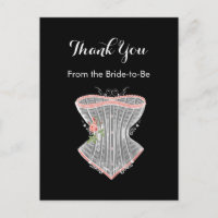 Dank u  Corset Persoonlijk Vrijgezellenfeest