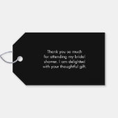 Dank u  Corset Persoonlijk Vrijgezellenfeest Cadeaulabel (Achterkant Horizontaal)