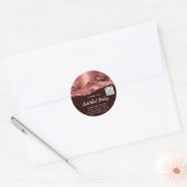 Dank u Cosmetics Logo QR Code Glitter Strokes Ronde Sticker (Envelop)