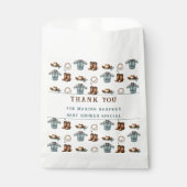 Dank u Cowboy Pattern Boy Baby shower Bedankzakje (Voorkant)