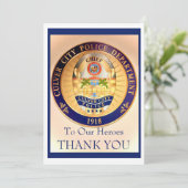 DANK U CPD plat dank u kaart (Staand voorkant)