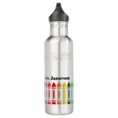 Dank u Crayon Star Design voor Docent Waterfles (Rechts)