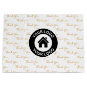 Dank u Custom Business Logo Grote Gift Bag Groot Cadeauzakje (Voorkant)