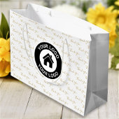Dank u Custom Business Logo Grote Gift Bag Groot Cadeauzakje