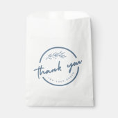 Dank u- Custom White Favor Bag Bedankzakje (Voorkant)