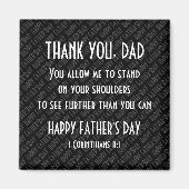 DANK U DAD ROLE MODEL Fathers Day Magneet (Voorkant)
