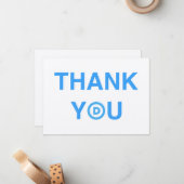 DANK U DANK NOTITIEKAARTJE (Voorkant / Achterkant in situ)