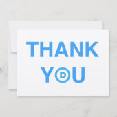 DANK U DANK NOTITIEKAARTJE (Voorkant)