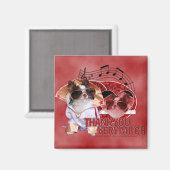 Dank u - dank u zeer - Chihuahua -Gizmo Magneet (Voorkant / Achterkant)