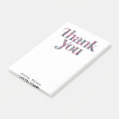 *~* Dank u Dankbaarheid AP85 Bloemen Manifest Post-it® Notes (Schuin)