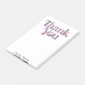 *~* Dank u Dankbaarheid AP85 Bloemen Post-it® Notes (Schuin)