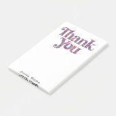 *~* Dank u Dankbaarheid Bloemenmanifestatie AP85 Post-it® Notes (Schuin)