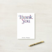 *~* Dank u Dankbaarheid Manifestatie AP85 Floral Post-it® Notes (Op bureau)