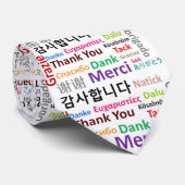 Dank u, Danke, Merci Stropdas (Opgerold)