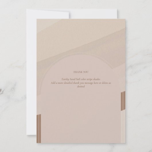 DANK U DANKZIJ DEZE Dusty Striped FOTO Kaart (Achterkant)