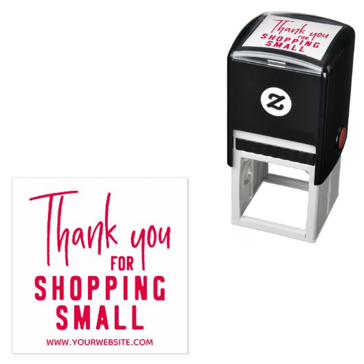 Dank U Dat U Bij Kleine Bedrijven Koopt Zelfinktende Stempel (In situ)
