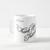 dank u dat u een vriend bent 2 koffiemok (Voorkant links)