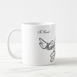 dank u dat u een vriend bent 2 koffiemok