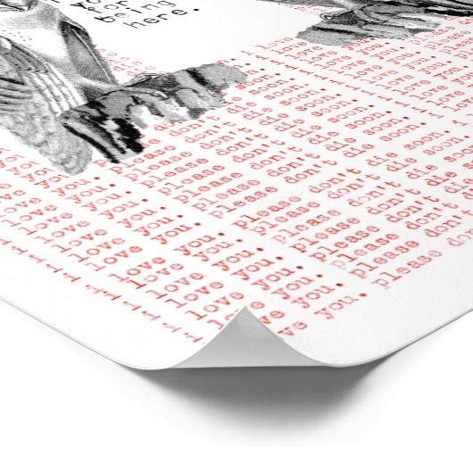 dank u dat u hier bent poster (Hoek)