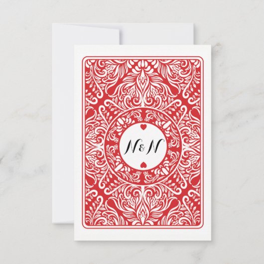 Dank u dat u kaarten speelt Ace of Hearts Red (Achterkant)