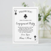 Dank u dat u kaarten speelt Koningin Koningin Ace  (Staand voorkant)