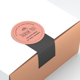 Dank U Dat U Mijn Kleine Zakelijke Onderneming Ste Ronde Sticker