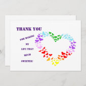 DANK U DAT U MIJN LEVEN ZO SNEL HEBT GEMAAKT! BEDANKKAART (Voorkant / Achterkant)