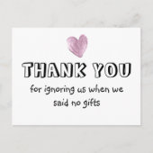 Dank u dat u ons hebt genegeerd toen wij geen gesc feestdagenkaart (Voorkant)