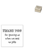 Dank u dat u ons hebt genegeerd toen wij geen gesc rubberstempel (Gestempeld)